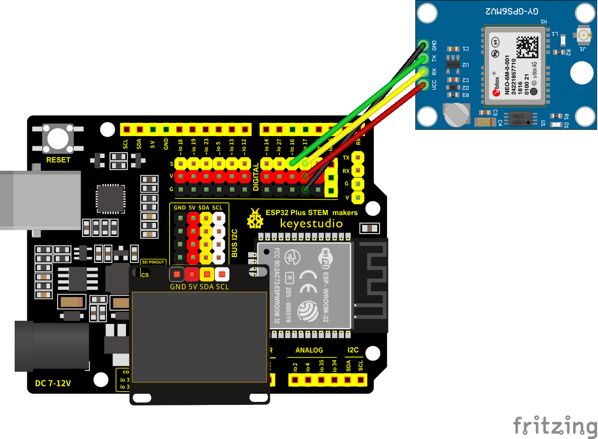 esp32 lcd gps