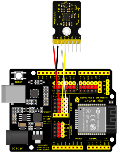 esp32 mpu6050 key