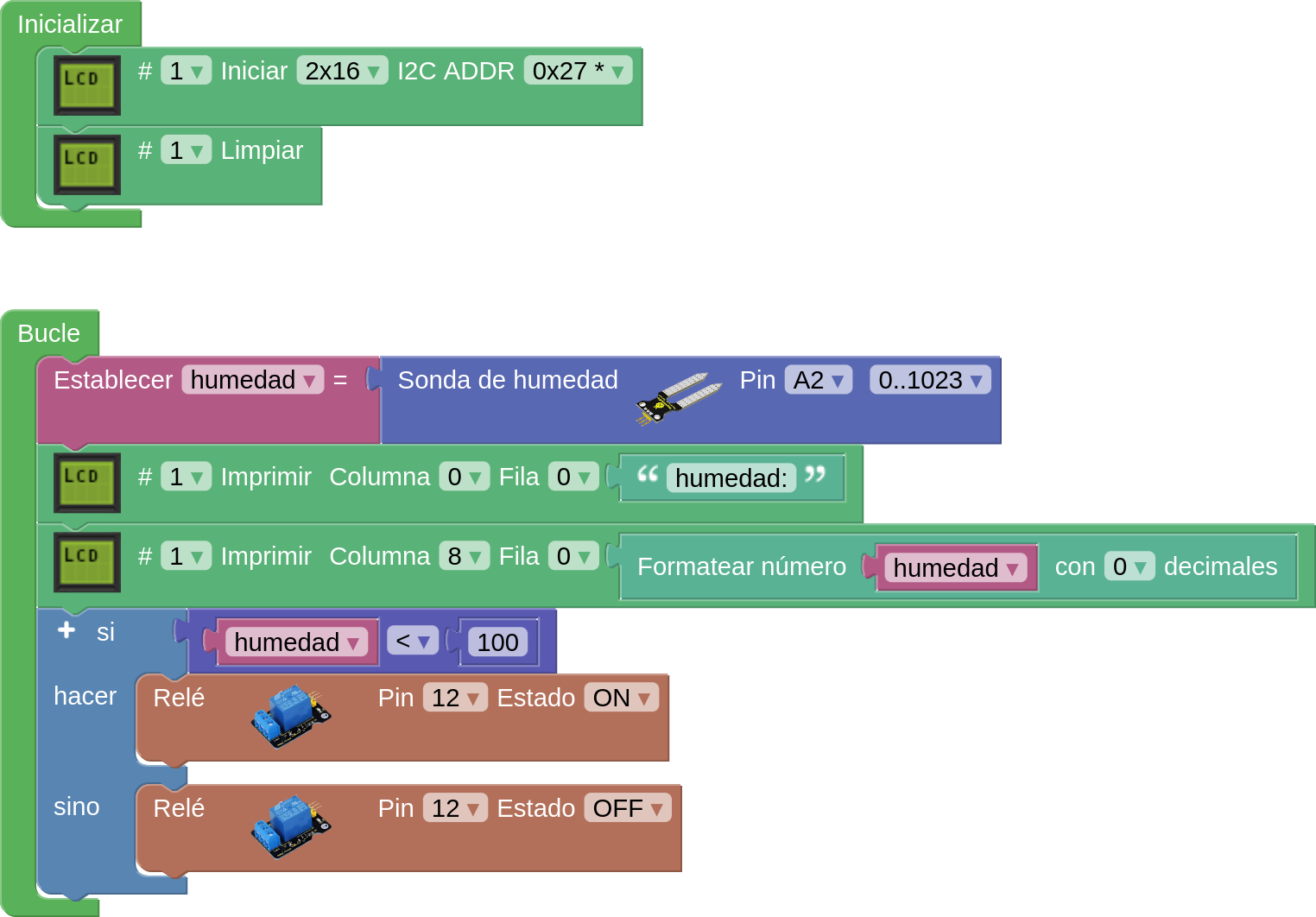 codigo humedad rele lcd