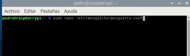 configuración de mosquitto 01