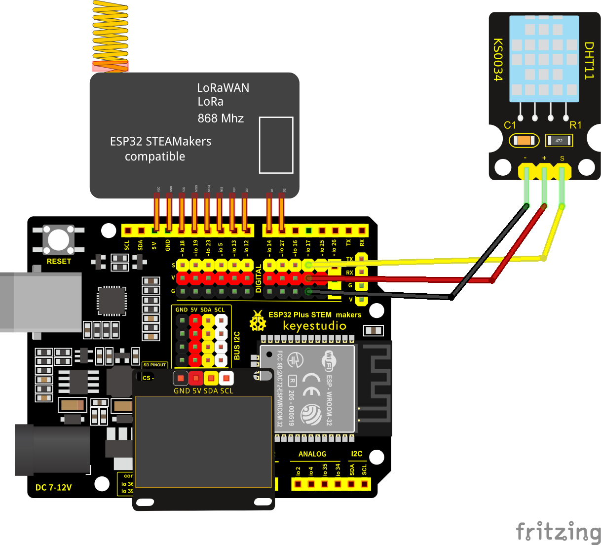 lora oled dht22