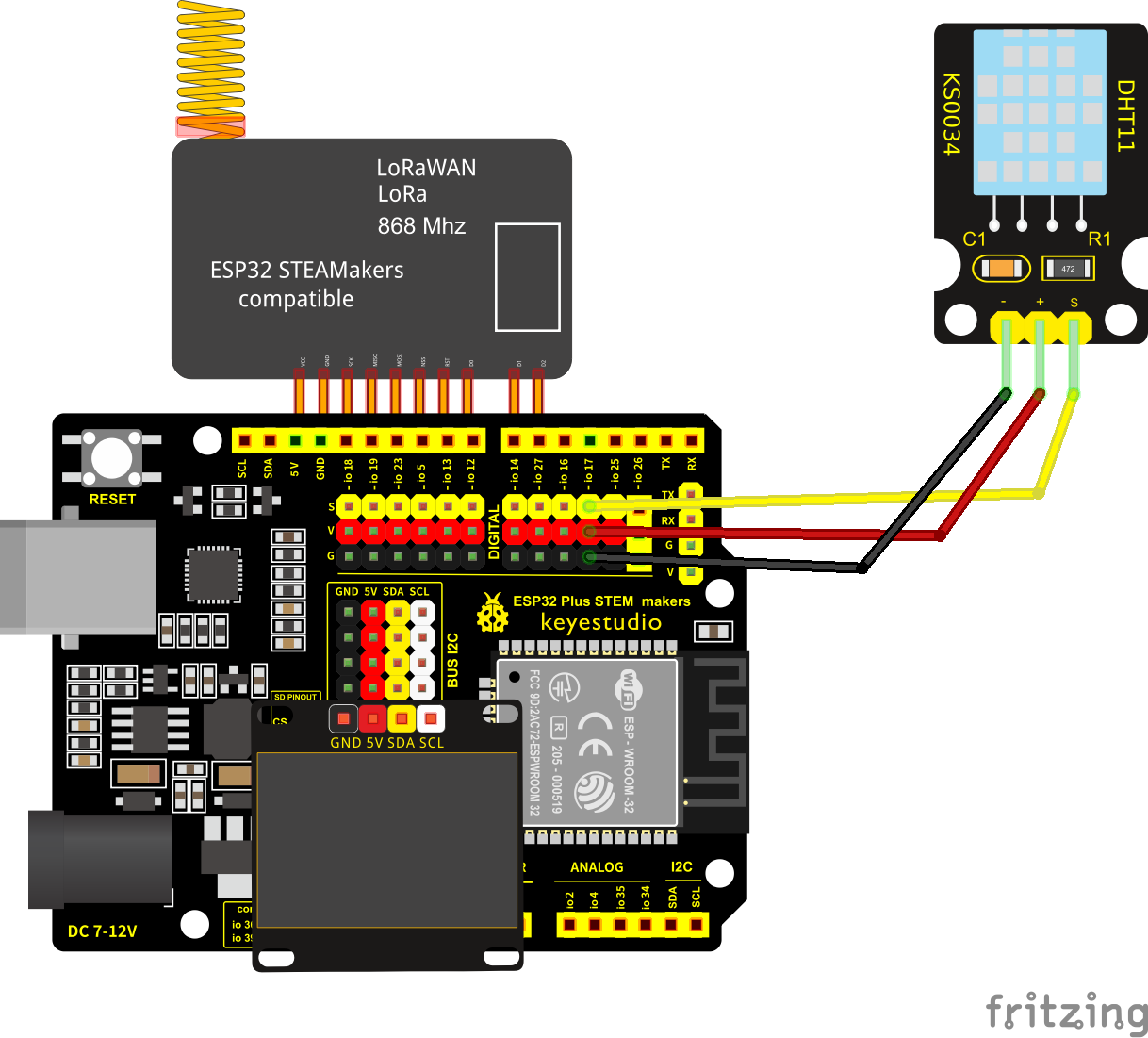 lora dht22 oled
