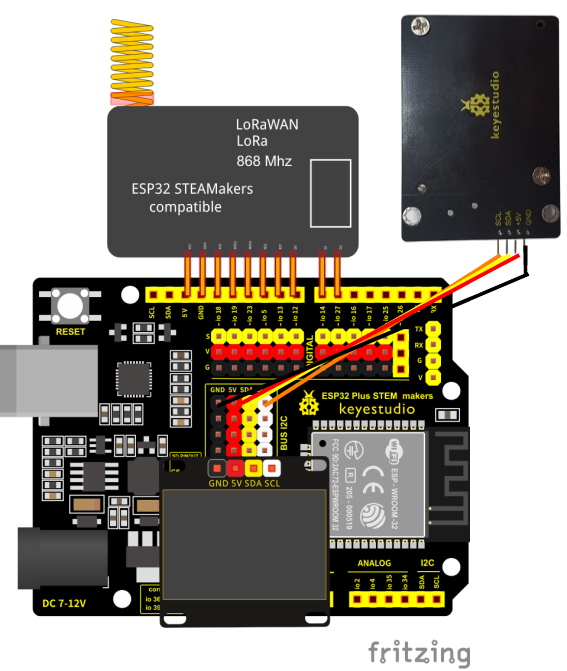 lora oled particulas